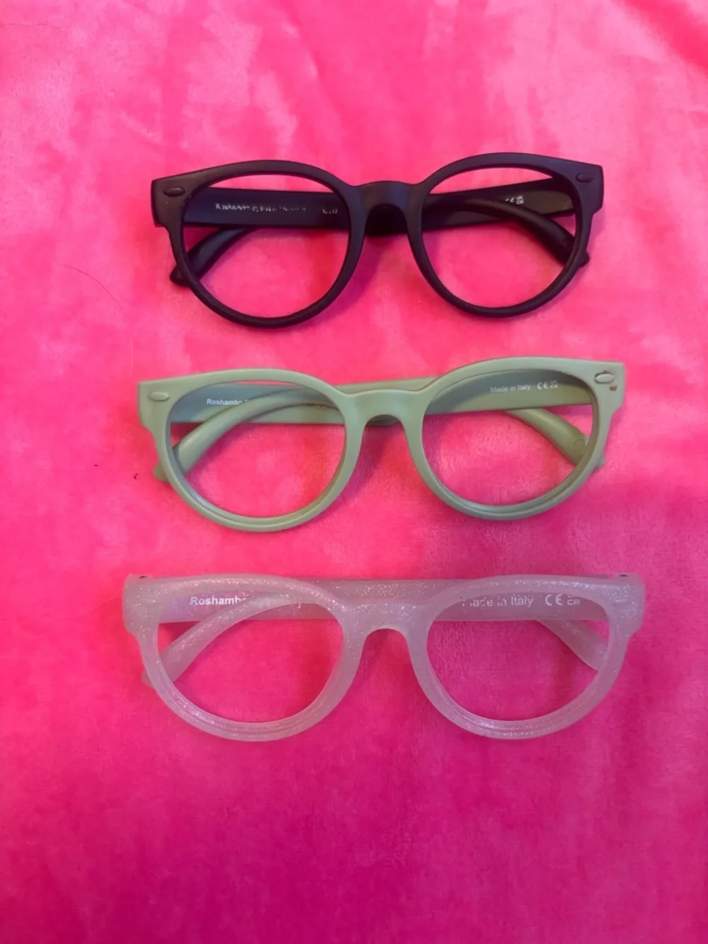 Ro Sham Bo Toddler Glass Frames Round Frame Eyewear - Black, Mint, Light Purple